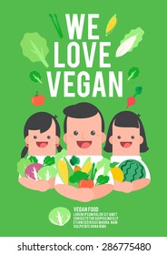 Vegan foods - vector 