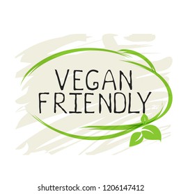 Vegan friendly label and high quality product badges. Bio Home made food Organic product Pure healthy Eco food organic, bio and natural product icon. Emblems for cafe, packaging etc. Vector