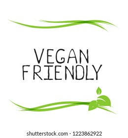 Vegan friendly label and high quality product badges. Bio Home made food Organic product Pure healthy Eco food organic, bio and natural product icon. Emblems for cafe, packaging etc. Vector