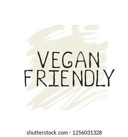 Vegan friendly label and high quality product badges. Bio Home made food Organic product Pure healthy Eco food organic, bio and natural product icon. Emblems for cafe, packaging etc. Vector