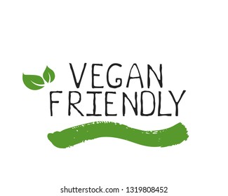 Vegan friendly label and high quality product badges. Bio Home made food Organic product Pure healthy Eco food organic, bio and natural product icon. Emblems for cafe, packaging etc. Vector