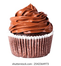 Vegan Gluten Chocolate Cupcakes vector design art.