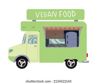 Vegan Healthy Food Truck Icon