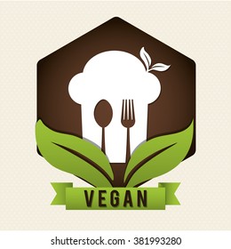 Vegan icon design 