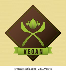 Vegan icon design 