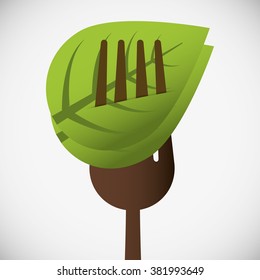 Vegan icon design 