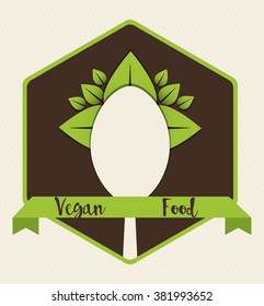 Vegan icon design 