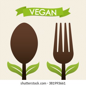 Vegan icon design 
