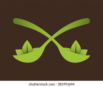 Vegan icon design 