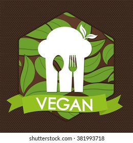 Vegan icon design 