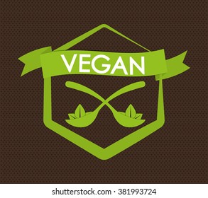 Vegan icon design 