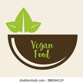 Vegan icon design