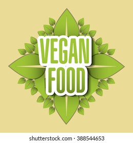 Vegan icon design