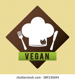 Vegan icon  design 