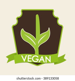Vegan icon design
