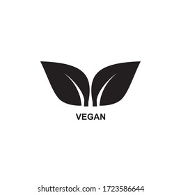 VEGAN ICON , ECO ICON VECTOR