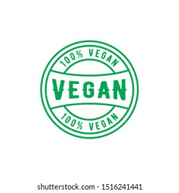 Vegan icon logo design template. vector illustration.