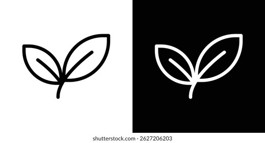 Vegan icon. Logotype vector set