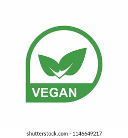 Vegan Vector Icon Organic Bio Eco Stock Vector (Royalty Free) 1555400480