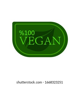 vegan icon on white background