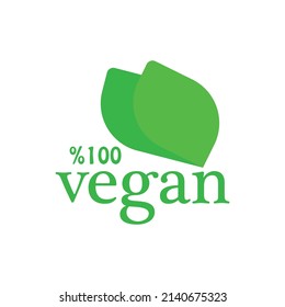vegan icon on white background