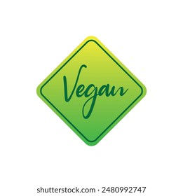 vegan icon on white background
