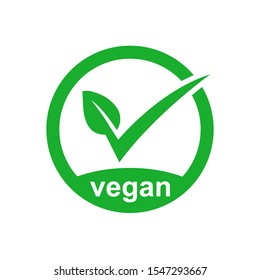 Vegan Icon Product Vector Image. EPS 10