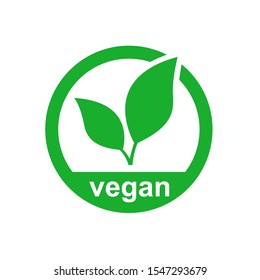 Vegan Icon Product Vector Image. EPS 10