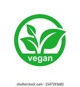 Vegan Icon Product Vector Image. EPS 10