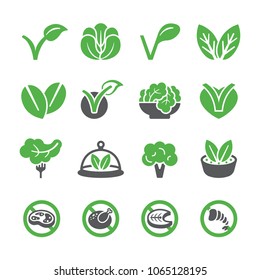 Vegan icon set