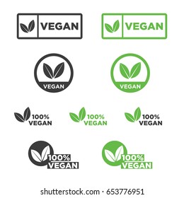 Vegan Icon Set.