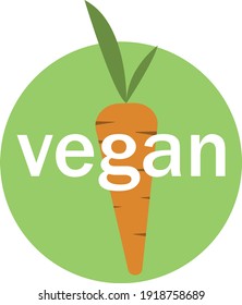 Vegan icon. Simbol of vegan food. 