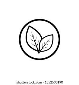 vegan icon vector