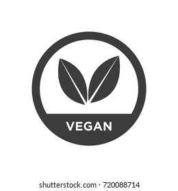 Vegan Icon. Vector Illustration.
