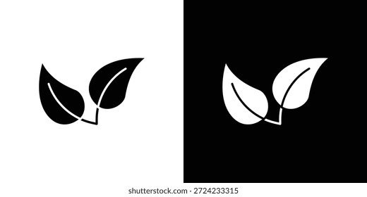 Veganes Symbol. Vektorvorlage. Konzept Icon flaches Design.