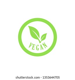 Vegan icon vector templates