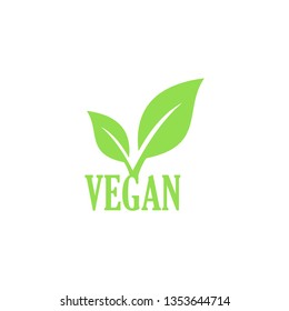 Vegan icon vector templates