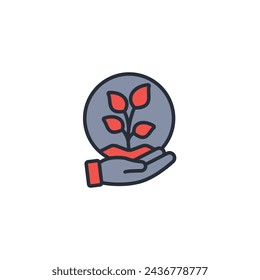 vegan icon. vector.Editable stroke.linear style sign for use web design,logo.Symbol illustration.