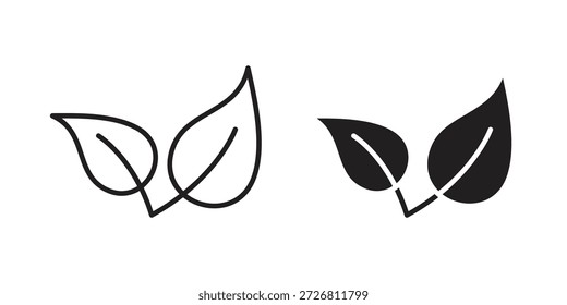 Vegan icons vector collection for web designs. flat icons