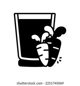 Vegan Juice vector icon glyph icon style.Can be use for wedding invitation, card design and background design