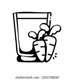 Vegan Juice vector icon hand drawn style.Can be use for wedding invitation, card design and background design