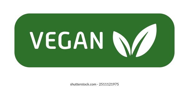 Rótulo vegano. Estilo de vida, adesivo, amigável, livre de crueldade, folha, folhas, vegetais, verde, vegetariano, vegetariano, vegetariano, produtos animais recusa, salvar o planeta, bondade, respeitar toda a vida, paz, combustível limpo