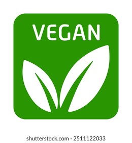 Rótulo vegano. Estilo de vida, adesivo, amigável, livre de crueldade, folha, folhas, vegetais, verde, vegetariano, vegetariano, vegetariano, produtos animais recusa, salvar o planeta, bondade, respeitar toda a vida, paz, combustível limpo