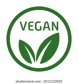 Rótulo vegano. Estilo de vida, adesivo, amigável, livre de crueldade, folha, folhas, vegetais, verde, vegetariano, vegetariano, vegetariano, produtos animais recusa, salvar o planeta, bondade, respeitar toda a vida, paz, combustível limpo