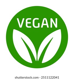 Rótulo vegano. Estilo de vida, adesivo, amigável, livre de crueldade, folha, folhas, vegetais, verde, vegetariano, vegetariano, vegetariano, produtos animais recusa, salvar o planeta, bondade, respeitar toda a vida, paz, combustível limpo