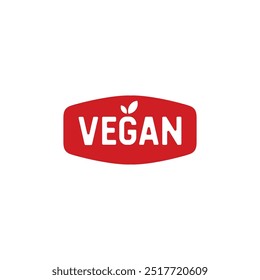 Vetor de logotipo de etiqueta vegan. Elementos de vetor alimentar vegan para rótulos