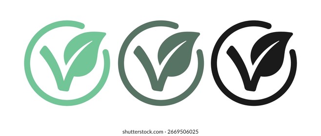 Vegan Leaf Circles Cores Suaves