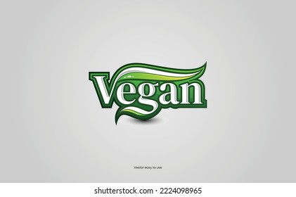 Vegan Letter Entry Illustration Vector