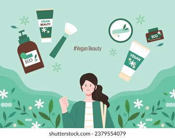 Vegan Life Illustration to Protect the Earth