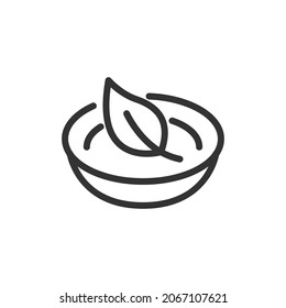 Vegan line icon. Web symbol for web and apps. Sign design in outline style. Vegan stroke object.